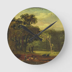 Horloge Ronde Croquis de nature en parc de Sion, 1819 (huile sur