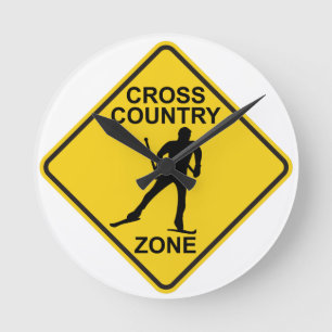 Horloge Ronde Cross Country Ski Zone