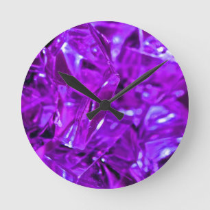 Horloge Ronde Crystal Amethyst Purple Gemstone
