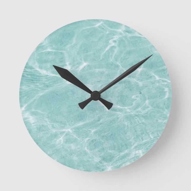 Horloge Ronde Crystal Clear Turquoise Ocean Dream #2 #wall (Recto)