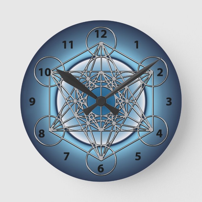Horloge Ronde Cube Metatrons (Recto)