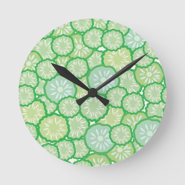 Horloge Ronde Cucumber funny (Recto)