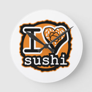 Horloge Ronde CUISINE JAPONAISE Édition Sushi