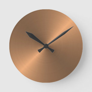 Horloge Ronde Cuivre