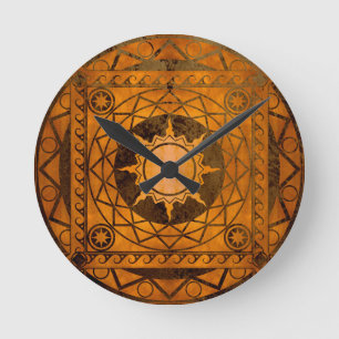 Horloge Ronde Cuivre de l'artisanat de l'Atlantique en bronze