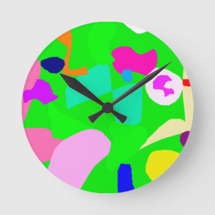 Horloge Ronde Culture urbaine de terre de Chambre de ferme verte