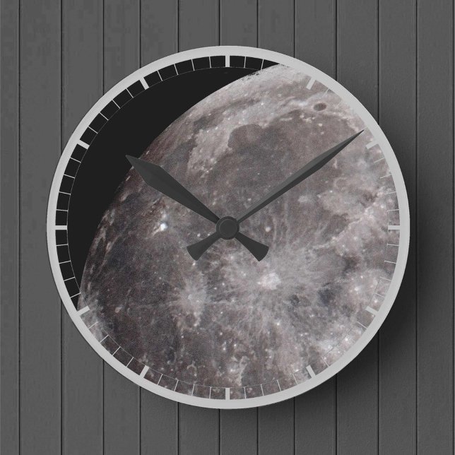 Horloge Ronde Curve of the Moon Astronomy Image (Créateur téléchargé)