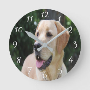 Horloge Ronde Custom Dog Photo Acrylic Wall Clock