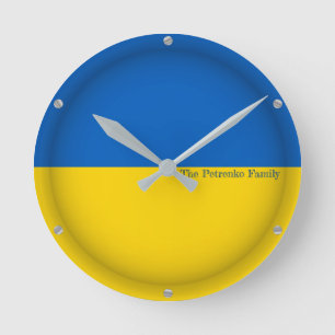 Horloge Ronde Custom TEXT