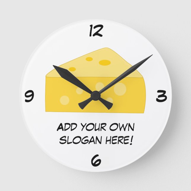 Horloge Ronde Customiser ce graphique Big Cheese (Recto)
