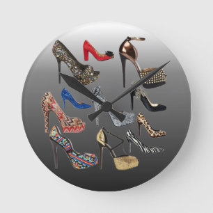 Horloge Ronde Customize de Shoe High Heels