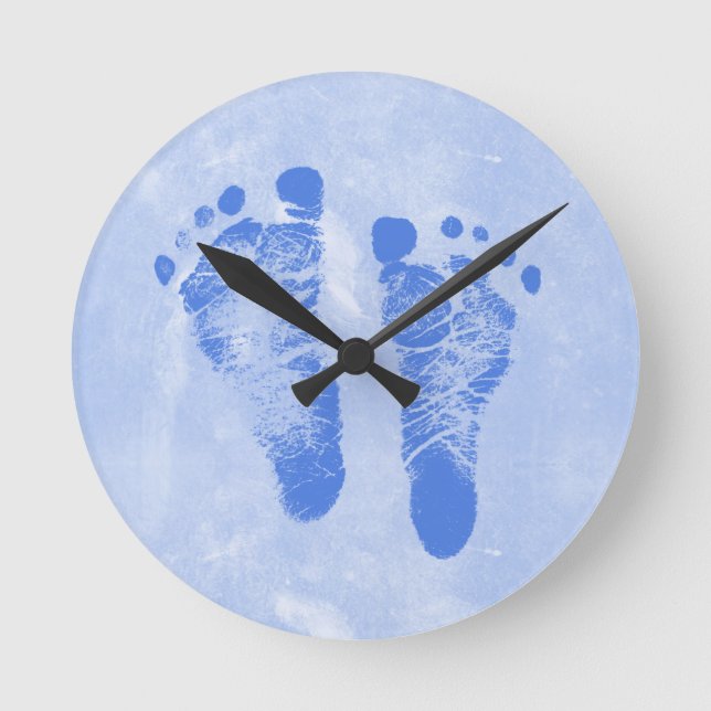 Horloge Ronde Cute Baby Boy (Recto)