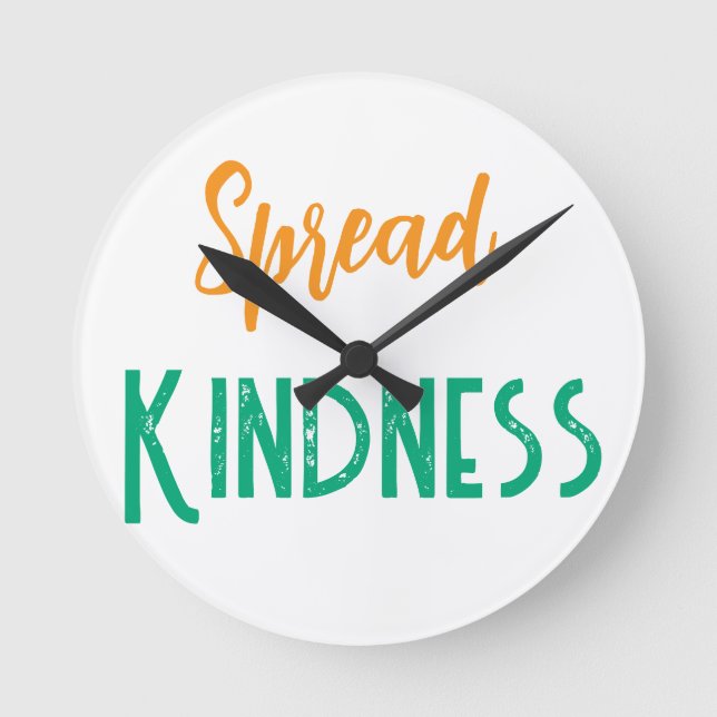 Horloge Ronde Cute Spread Kindness Clock (Recto)