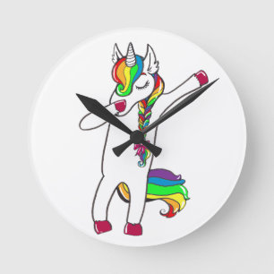 Horloge Ronde Dab licorne