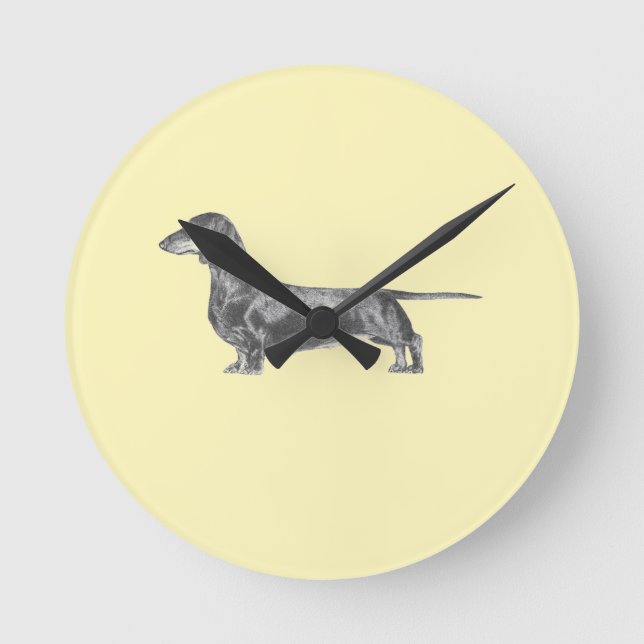 Horloge Ronde Dachshund (Recto)