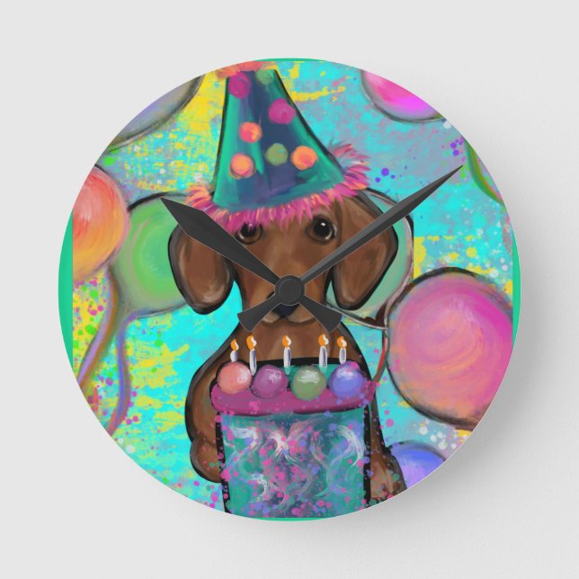 Horloge Ronde Dachshund   (Recto)