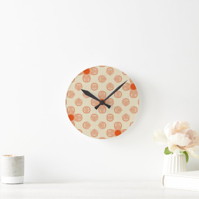Horloge Ronde Dainty Dot Florals (Maison)