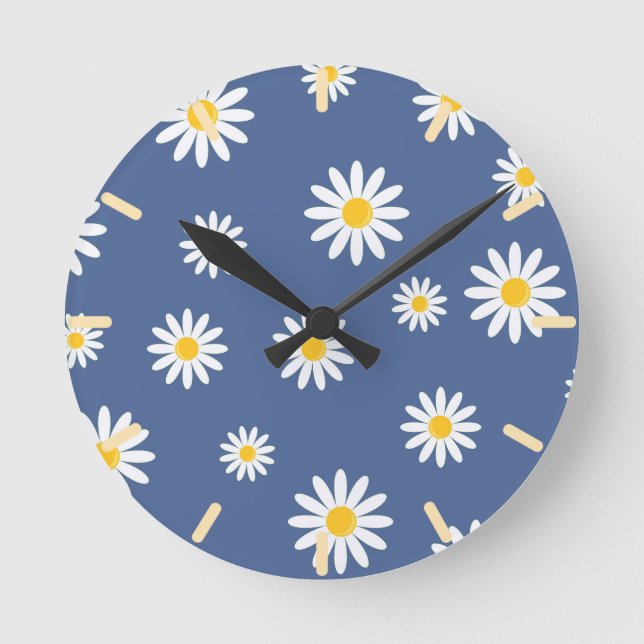 Horloge Ronde Daisy Meadows Blue (Recto)