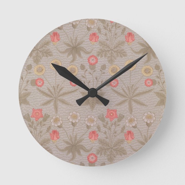 Horloge Ronde 'Daisy', the first wallpaper designed par William  (Recto)