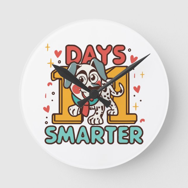Horloge Ronde Dalmatien 101 Jours plus intelligent (Recto)