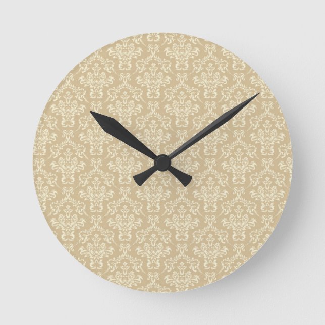 Horloge Ronde Damas couleur crème (Recto)