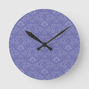 Horloge Ronde Damas en bleu