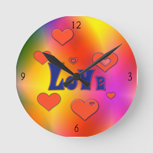 Horloge ronde d'amour (Recto)