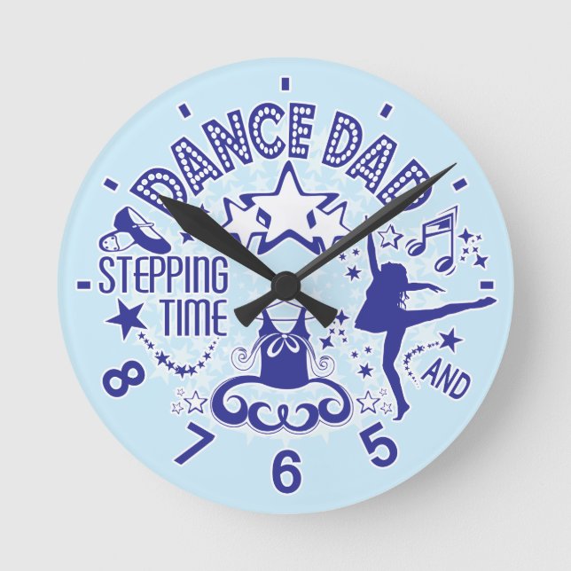 Horloge Ronde Dance Dad Clock (Recto)