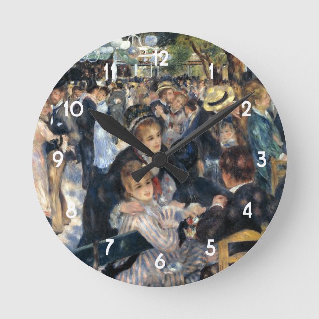 Horloge Ronde Danse au Moulin de la Galette par Renoir (Recto)