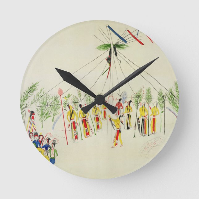 Horloge Ronde Danse de la shoshone (Recto)