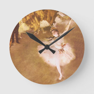 Horloge Ronde Danseur de ballet Diplôme de la peinture étoile