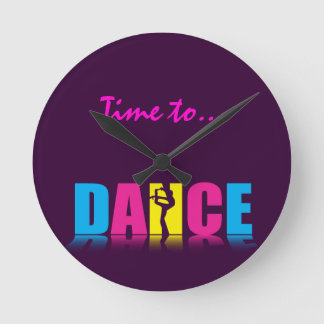 Horloge Ronde Danseur de danse personnalisé