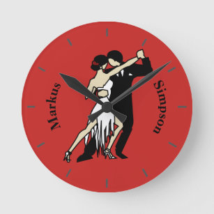 Horloge Ronde Danseurs de tango