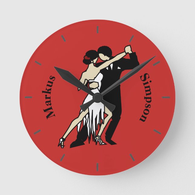 Horloge Ronde Danseurs de tango (Recto)