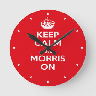 Horloge Ronde Danseurs Morris, Gardez Le Calme, Danseurs Morris