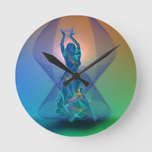 Horloge Ronde Danseuse *Pheja*