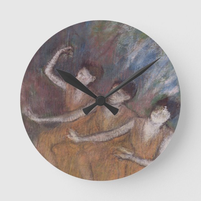 Horloge Ronde Danseuses d'Edgar Degas | Trois (Recto)