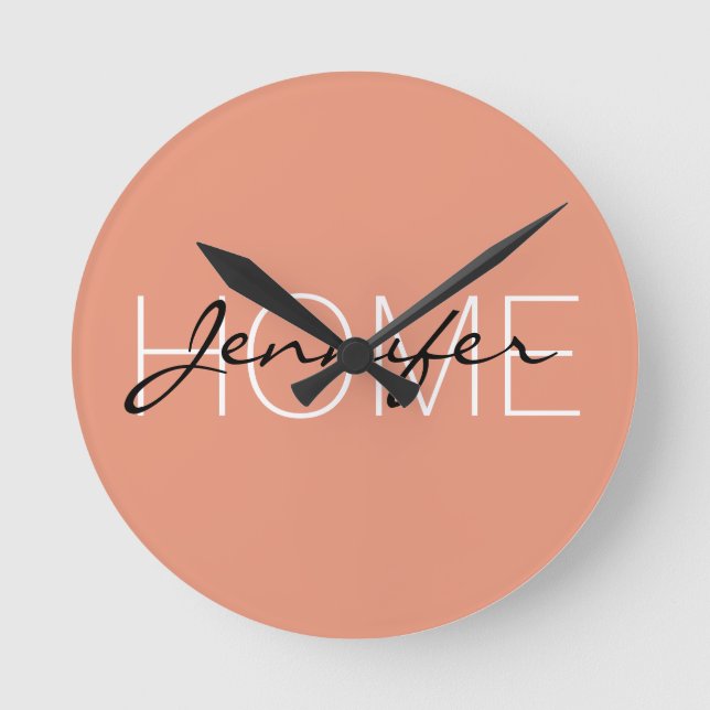 Horloge Ronde Dark salmon color (Recto)