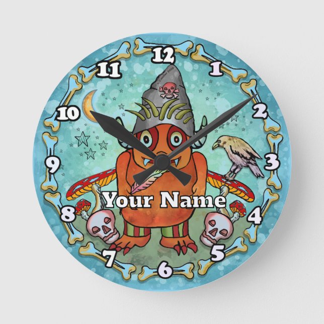 Horloge Ronde Dark Wizard Monster (Recto)