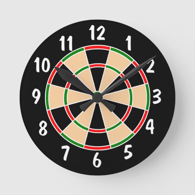 Horloge Ronde Dartboard Wall Clock. (Recto)