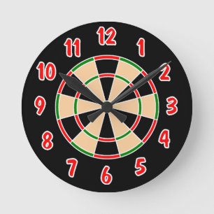 Horloge Ronde Dartboard Wall Clock.