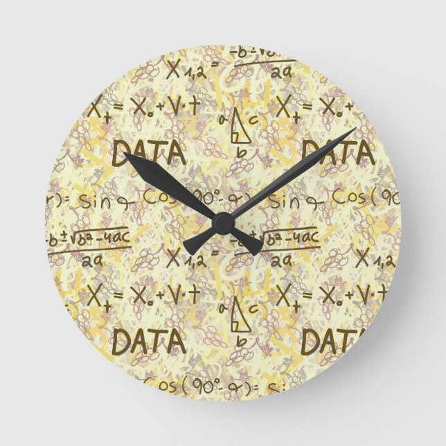 Horloge Ronde Data Science and Statistics Professional Wall  (Recto)