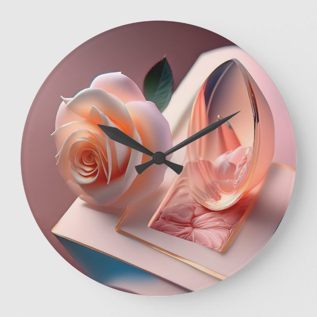 Horloge ronde de 10,75 pouces en acrylique (Recto)