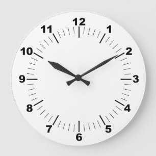 Horloge ronde de 10,75 pouces en acrylique