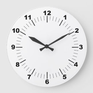Horloge ronde de 10,75 pouces en acrylique