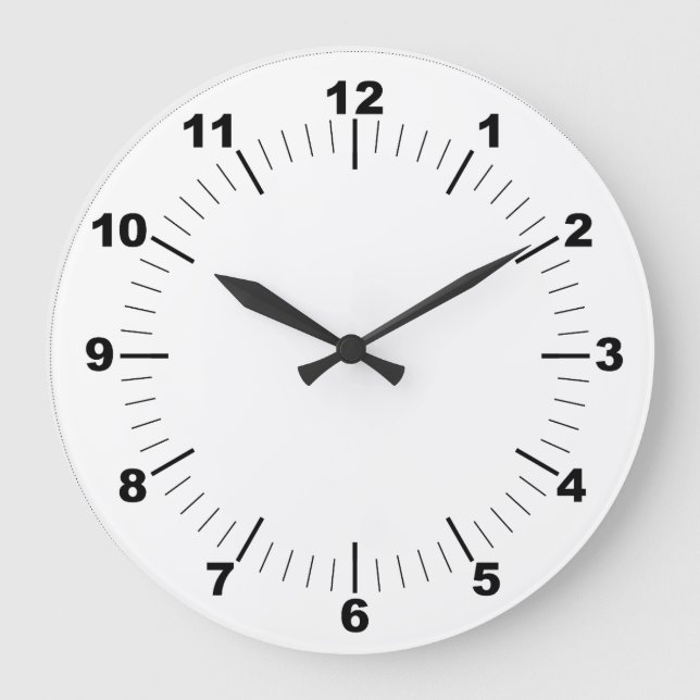 Horloge ronde de 10,75 pouces en acrylique (Recto)