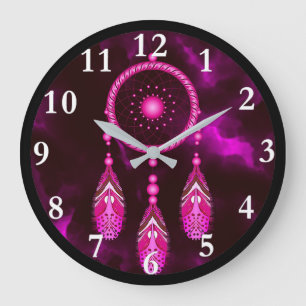 Horloge ronde de Dream Catcher