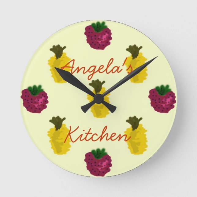 Horloge ronde de fruits (Recto)