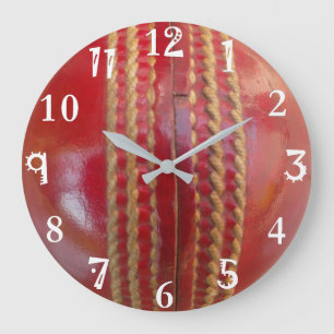 Horloge ronde de la balle de cricket