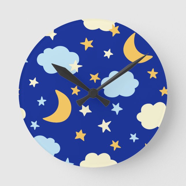 Horloge ronde de la lune et des étoiles (Recto)